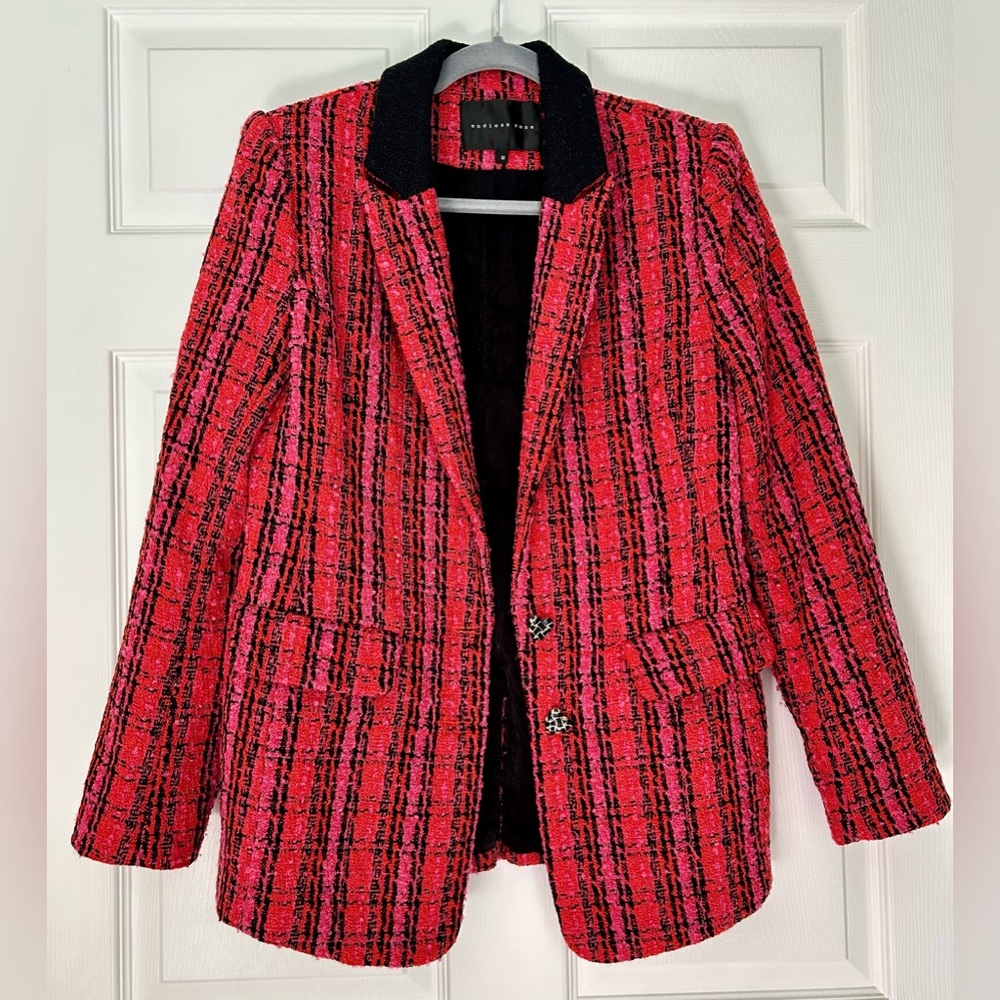 Women's Red Plaid Jacket - Endless Rose